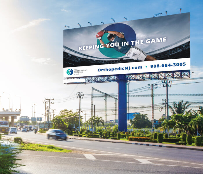 Demo of a Billboard above a daytime highway