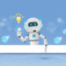 illustration of AI-powered search assistant robot