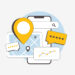 mixed digital marketing tools on a smartphone screen