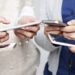 parents using smartphone